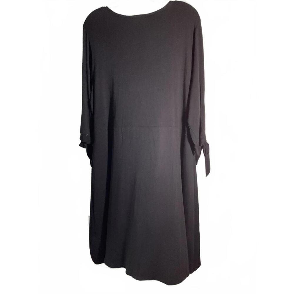 Chalet Midi Dress - Bamboo Minimalist Lagenlook Comfortable Size Large - Picture 6 of 8